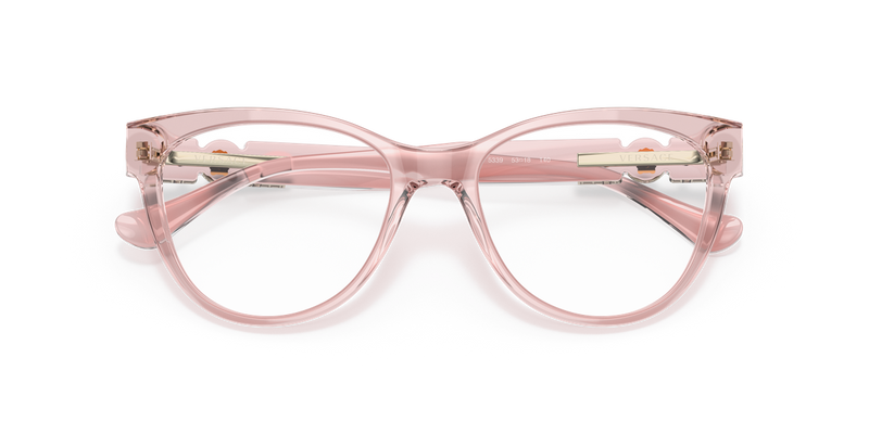 Versace VE3304 in Transparent Pink / Demo Lens (5339) - Side View
