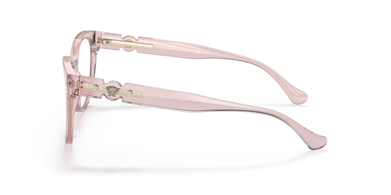 Versace VE3304 in Transparent Pink / Demo Lens (5339) - Back View