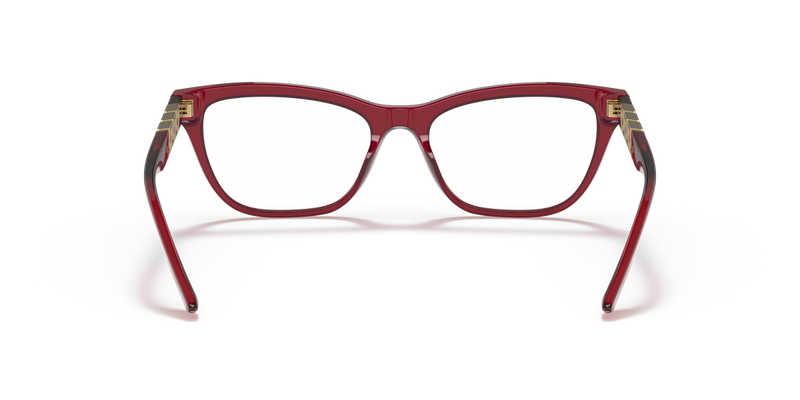 Versace VE3318 in Transparent Red / Clear (388) - Temple Detail