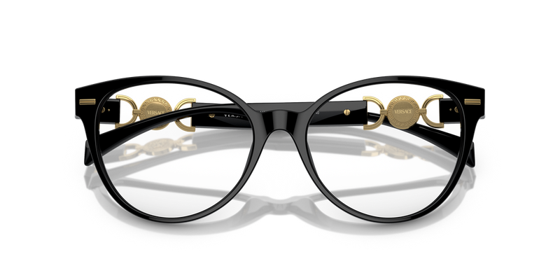Versace VE3334F in Black / Demo Lens (GB1) - Side View
