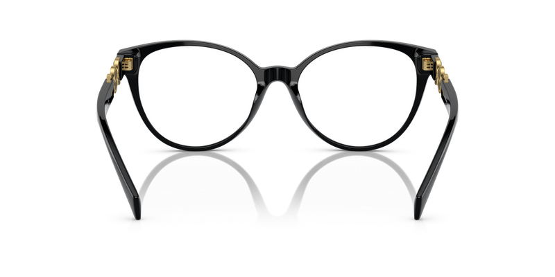 Versace VE3334F in Black / Demo Lens (GB1) - Temple Detail