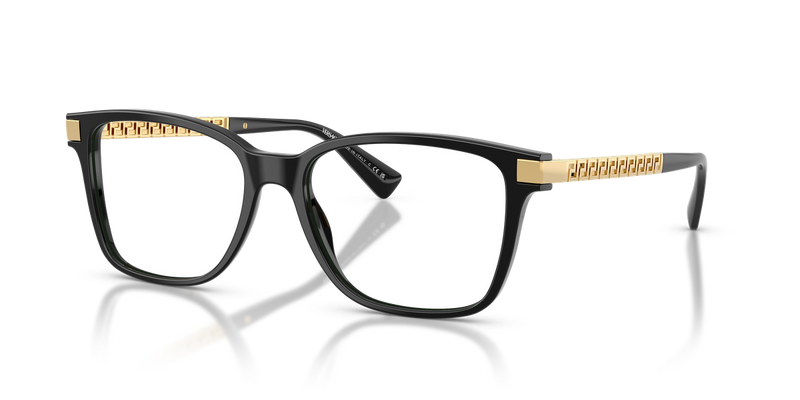 Versace VE3340U in Black / Demo Lens (GB1) - Front View