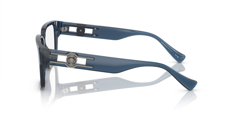 Versace VE3346 in Blue Transparent / Demo Lens (5292) - Back View