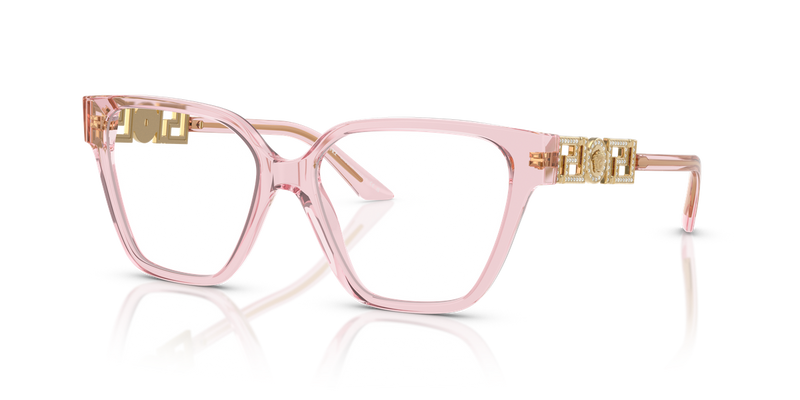 Versace VE3358B in Transparent Pink / Demo Lens (5472) - Alternate View