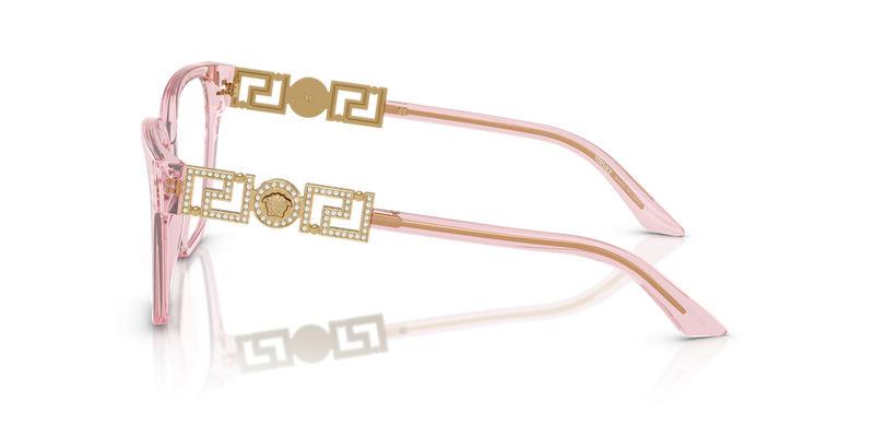 Versace VE3358B in Transparent Pink / Demo Lens (5472) - Alternate View