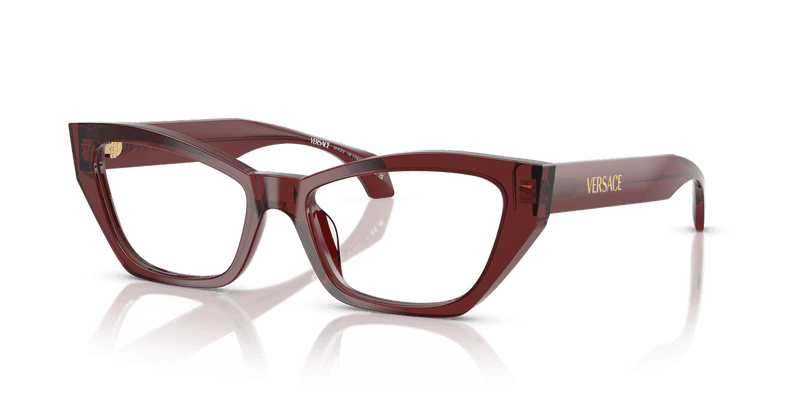 Versace VE3373U in Transparent Bordeaux (5512) - Front View