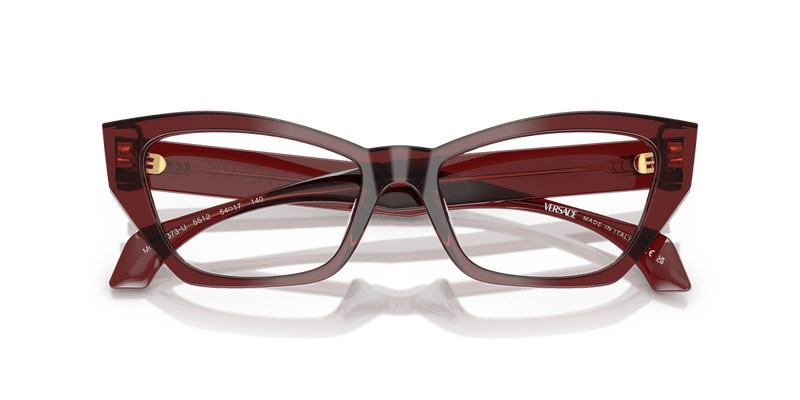 Versace VE3373U in Transparent Bordeaux (5512) - Side View