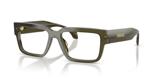 Versace VE3374U - Transparent Dark Green / Demo Lens (5542)