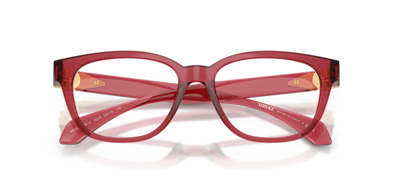 Versace VE3376U in Transparent Red / Demo Lens (5523) - Alternate View