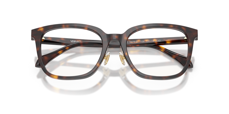 Versace VE3378D in Dark Havana / Demo Lens (108) - Side View