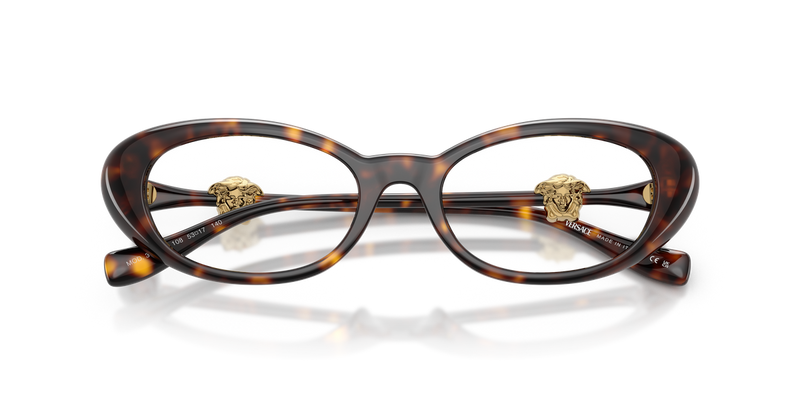 Versace VE3381U in Havana / Demo Lens (108) - Side View