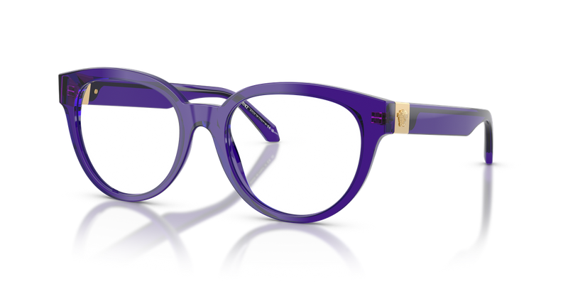 Versace VE3384 in Transparent Dark Violet / Demo Lens (5545) - Alternate View