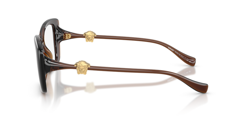 Versace VE3385U in Transparent Brown / Demo Lens (5547) - Alternate View