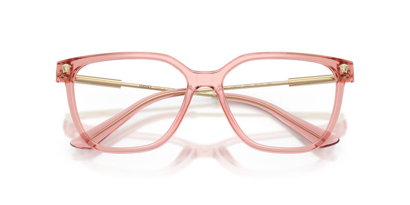 Versace VE3388U in Peach Transparent / Demo Lens (5322) - Alternate View