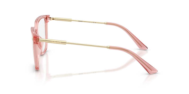Versace VE3388U in Peach Transparent / Demo Lens (5322) - Alternate View
