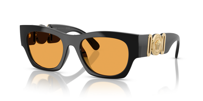 Versace VE4479U in Black / Orange (GB1/7) - Front View
