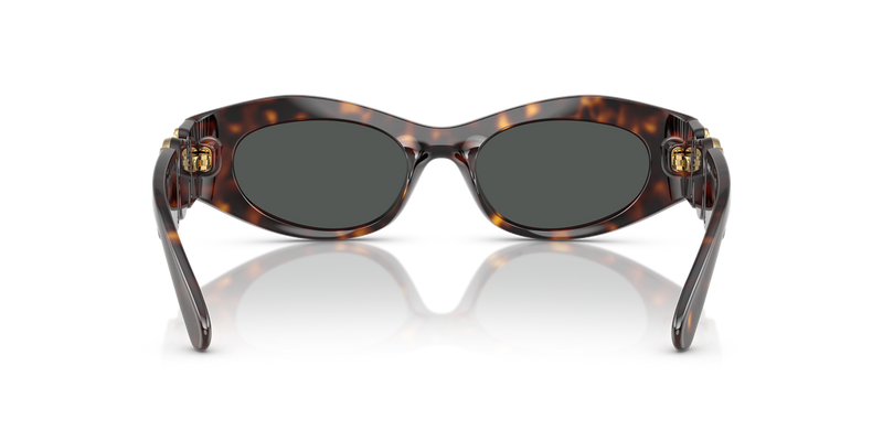 Versace VE4480U in Havana / Dark Grey (108/87) - Temple Detail