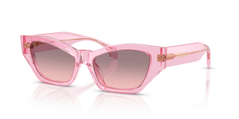 Versace VE4488U in Transparent Rose / Rose Gradient Grey (53705M) - Alternate View