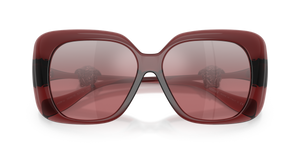 Transparent Red / Pink Mirror Silver Gradient (55397E)