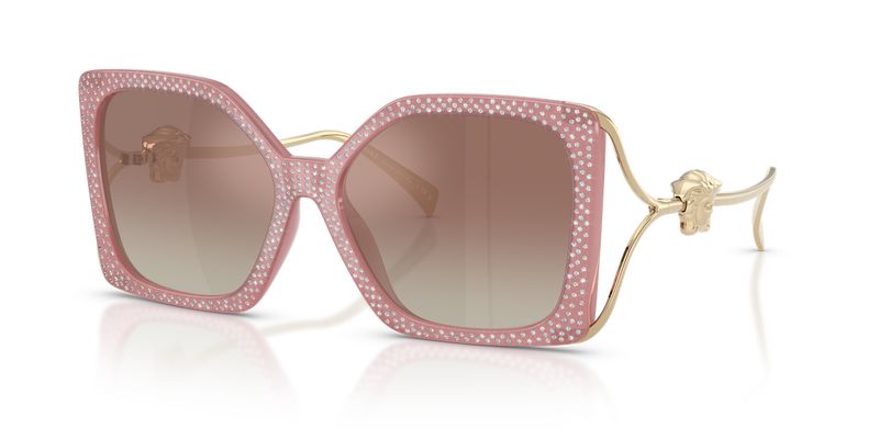 Versace VE4502U in Pink Strass Crystal / Gradient Brown Mirror Silver (5535B8) - Alternate View