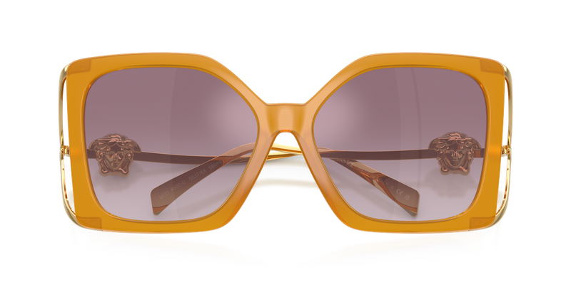 Versace VE4502U in Opal Yellow / Gradient Violet Mirror Silver (55376X) - Alternate View