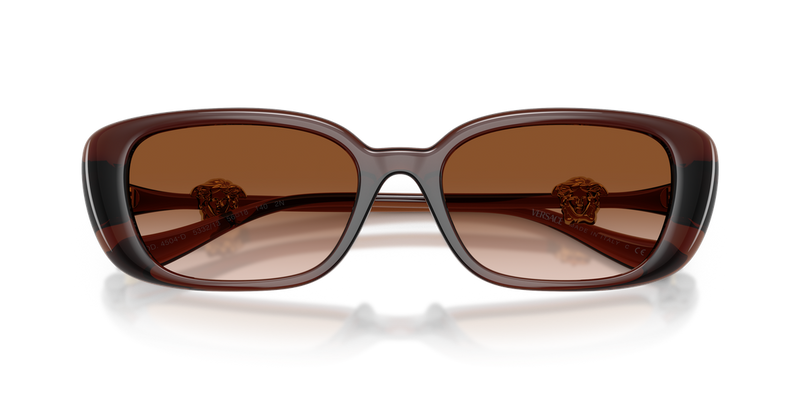 Versace VE4504D in Transparent Brown / Brown Gradient (533213) - Side View