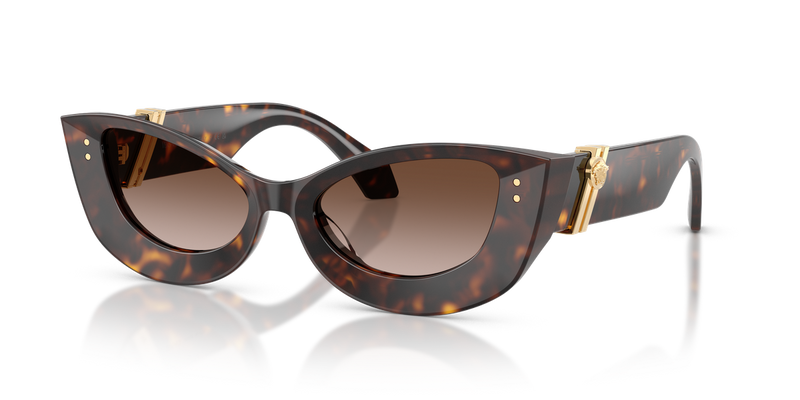 Versace VE4520U in Dark Havana - Front View