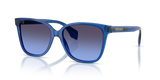 Transparent Blue / Light Violet Gradient Dark Violet (555079)