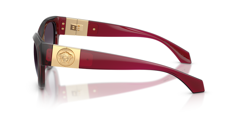 Versace VE4524U in Transparent Red - Back View