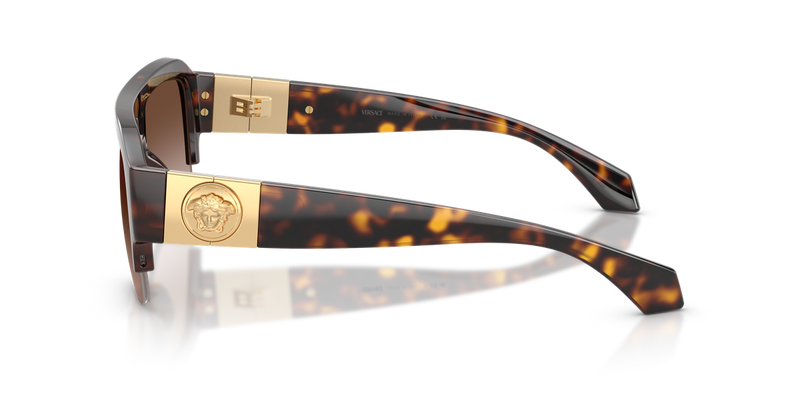 Versace VE4525U in Dark Havana - Back View