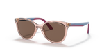 Transparent Pink / Dark Brown (286473)