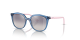 Transparent Blue / Gradient Light Blue Mirror Silver (28387B)