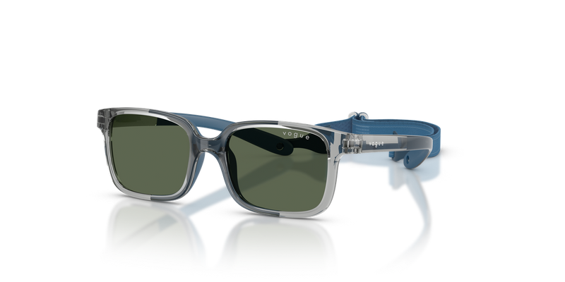 Vogue Junior 0VJ2017 in Transparent Grey/Blue Rubber - Front View