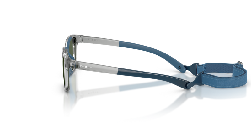 Vogue Junior 0VJ2017 in Transparent Grey/Blue Rubber - Back View