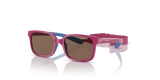 Full Rose On Azure Rubber / Dark Brown (256813)
