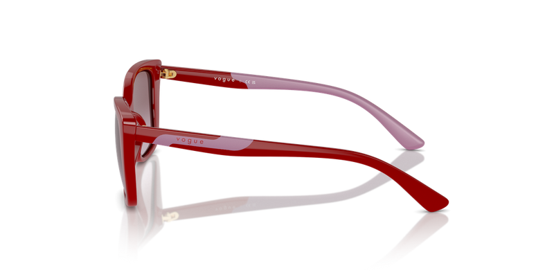 Vogue Junior 0VJ2022 in Full Red - Back View