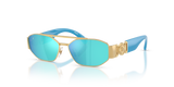 Gold / Light Green Mirror Blue (100255)