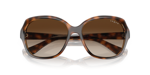 Striped Dark Havana / Brown Gradient (150813)