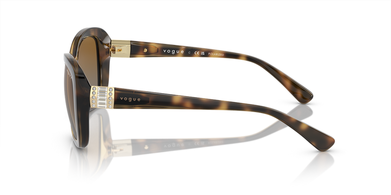 Vogue Eyewear VO2943SB in Dark Havana / Brown Gradient Polarized (W656T5) - Alternate View