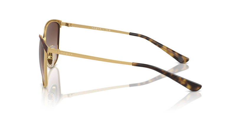 Vogue Eyewear VO4002S in Top Havana/Gold / Gradient Brown (507813) - Back View