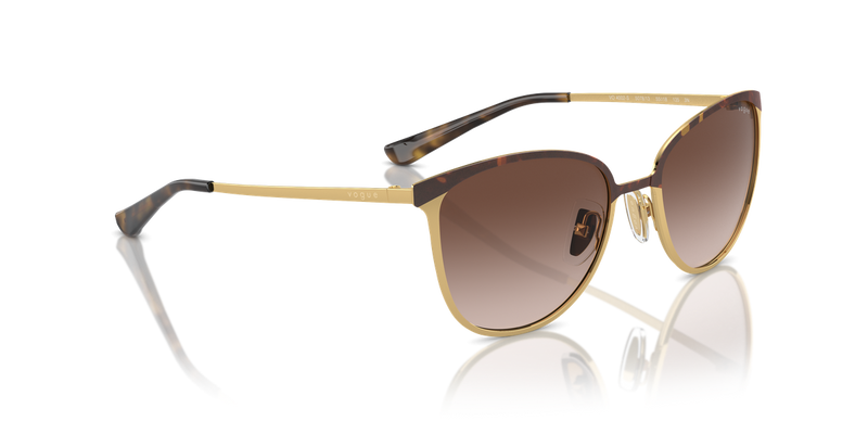 Vogue Eyewear VO4002S in Top Havana/Gold / Gradient Brown (507813) - Alternate View