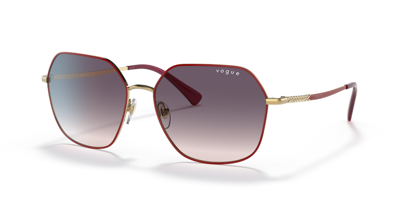 Vogue Eyewear VO4198S in Top Red/Gold / Pink Gradient Dark Grey (280/36) - Front View