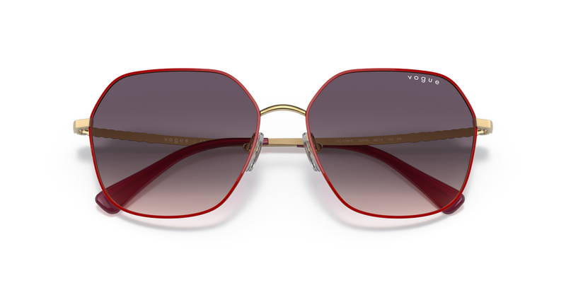Vogue Eyewear VO4198S in Top Red/Gold / Pink Gradient Dark Grey (280/36) - Side View