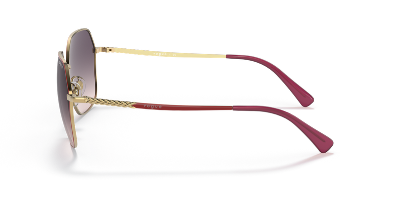 Vogue Eyewear VO4198S in Top Red/Gold / Pink Gradient Dark Grey (280/36) - Back View