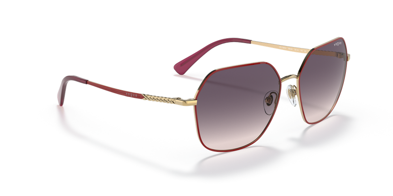 Vogue Eyewear VO4198S in Top Red/Gold / Pink Gradient Dark Grey (280/36) - Alternate View