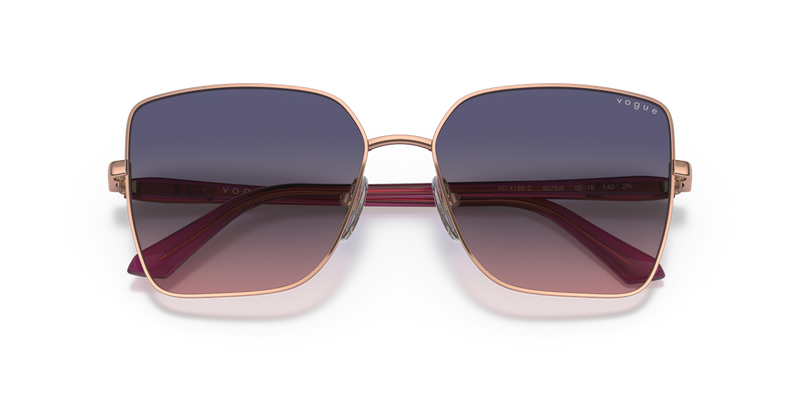 Vogue Eyewear VO4199S in Pink Gold / Pink Gradient Blue (5075I6) - Side View