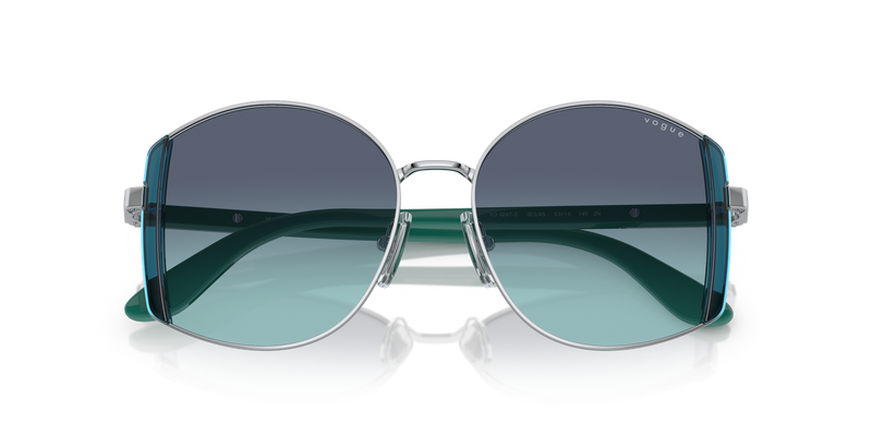 Vogue Eyewear VO4267S in Silver / Azure Gradient Dark Blue (323/4S) - Side View