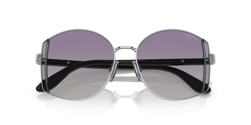 Vogue Eyewear VO4267S in Silver / Polarized Grey Gradient Violet (323/8J) - Alternate View