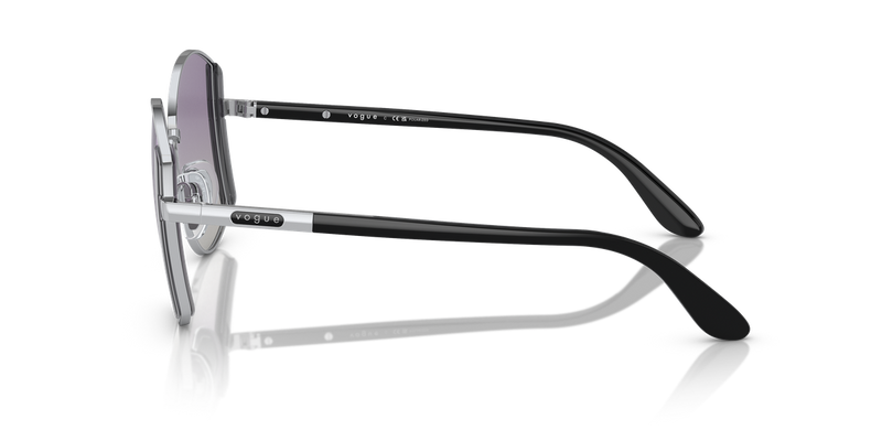 Vogue Eyewear VO4267S in Silver / Polarized Grey Gradient Violet (323/8J) - Alternate View