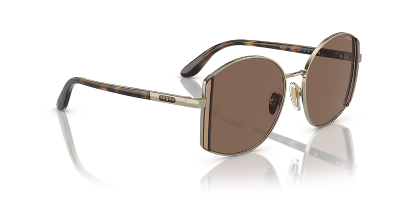 Vogue Eyewear VO4267S in Pale Gold / Dark Brown (848/73) - Alternate View